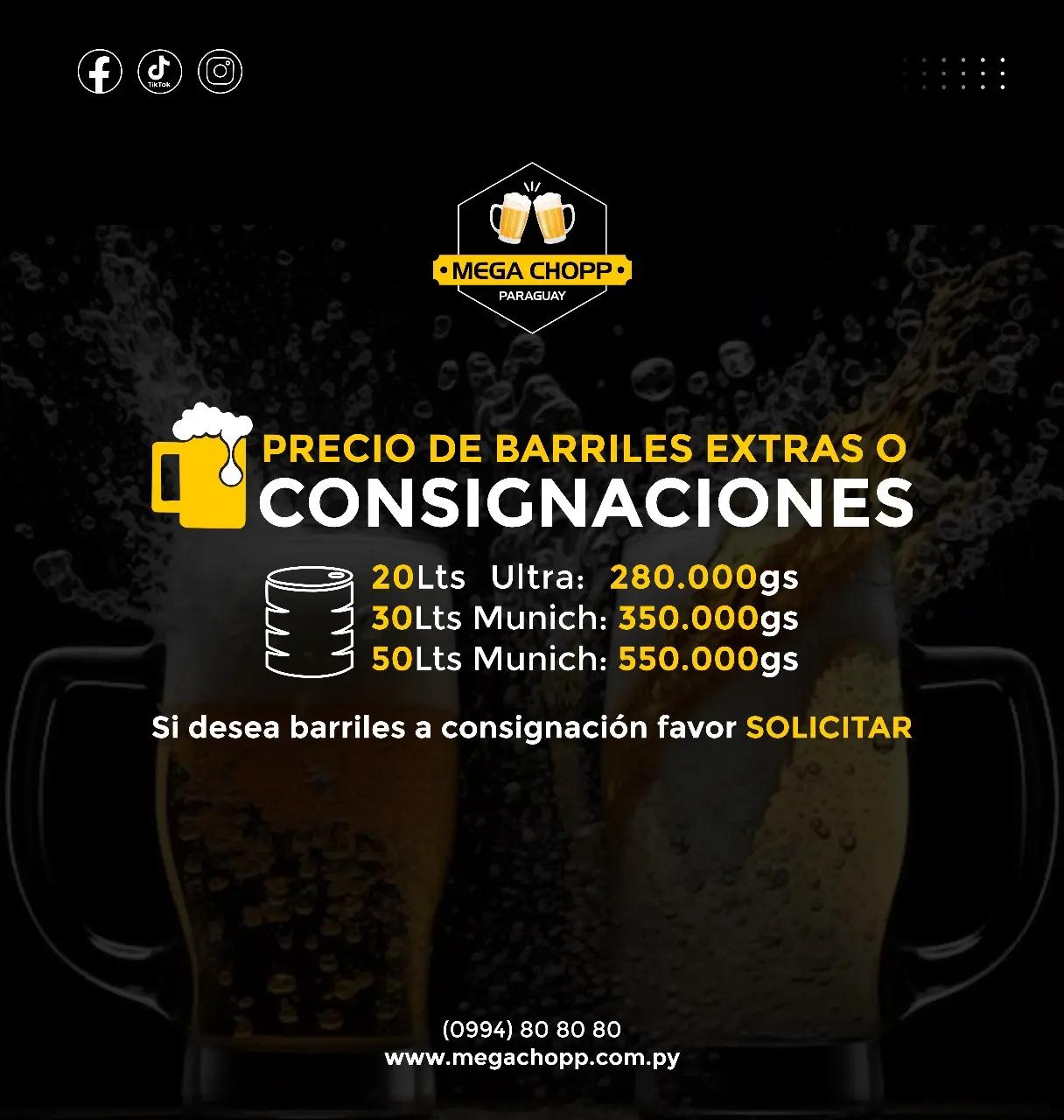 Delivery de Chopp Munich Asuncion